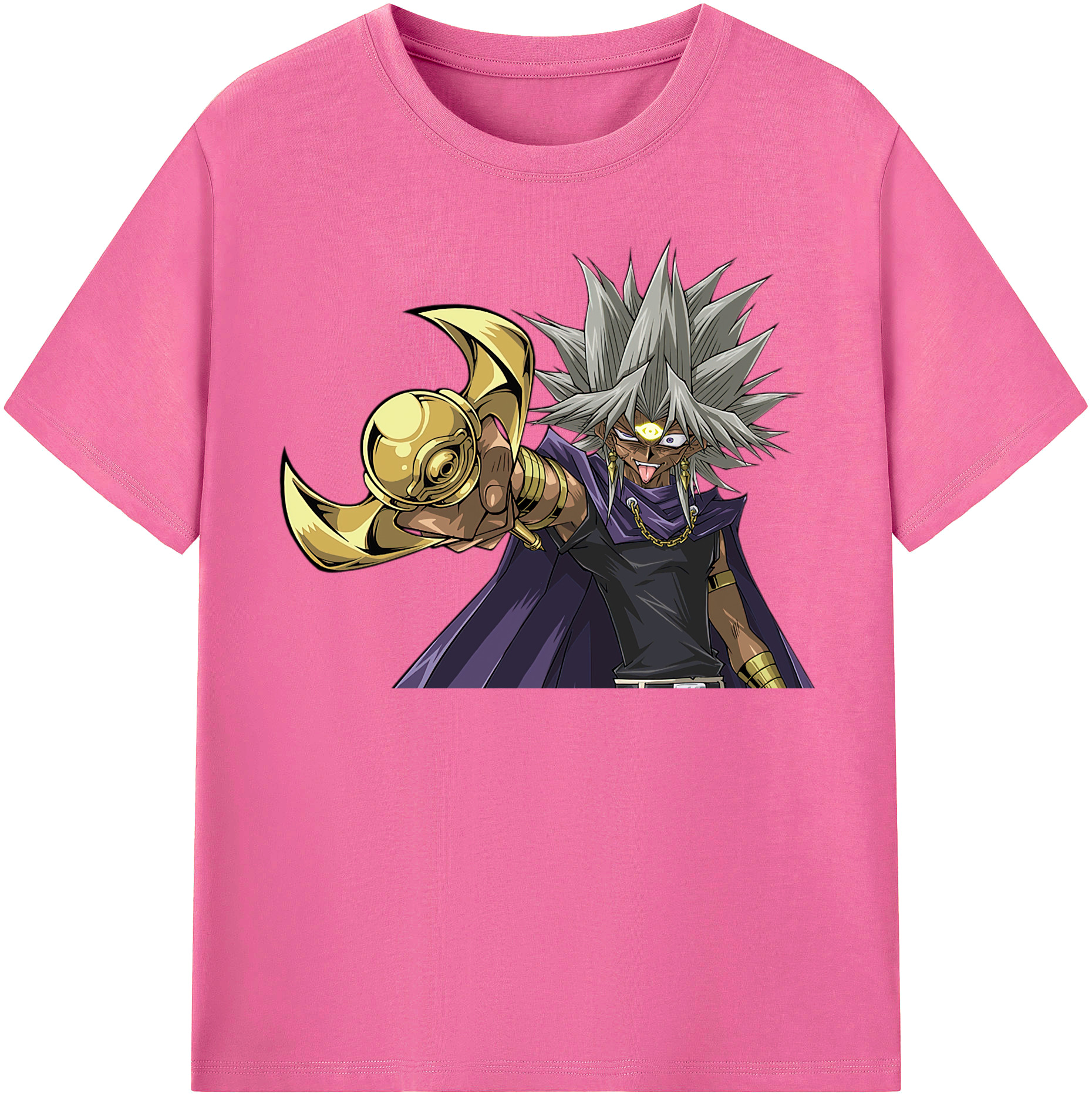 （画像用） 遊☆戯☆王 Yu-Gi-Oh! レディースカジュアルプリントTシャツ（綿100％）